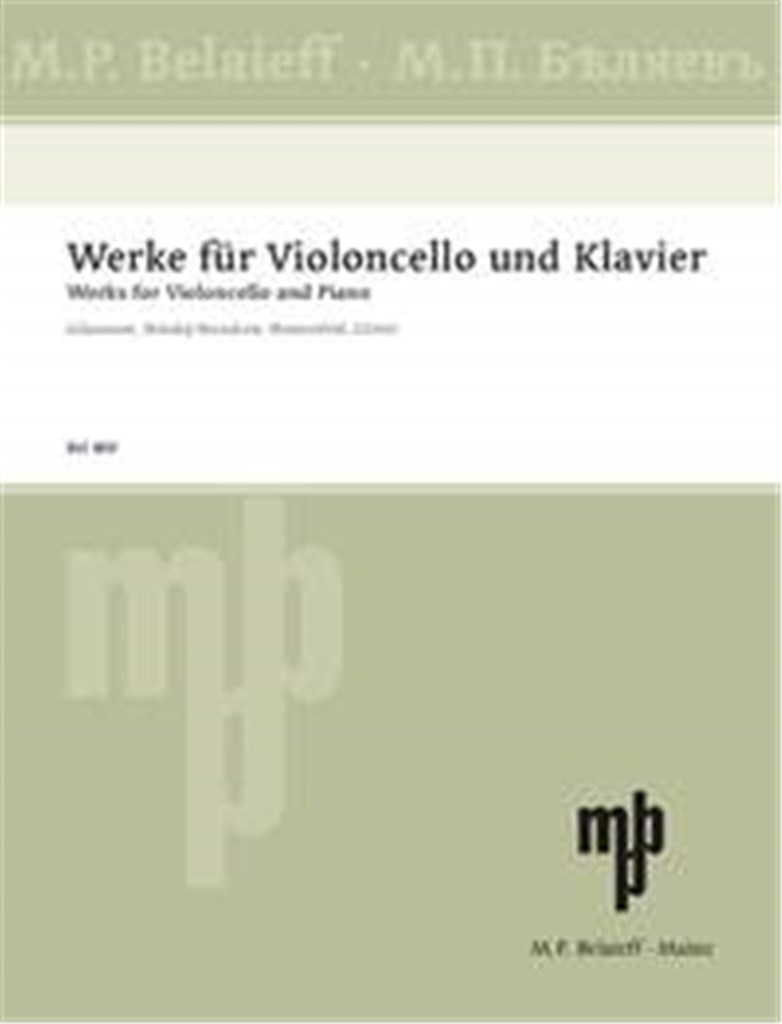 Works for Cello and Piano